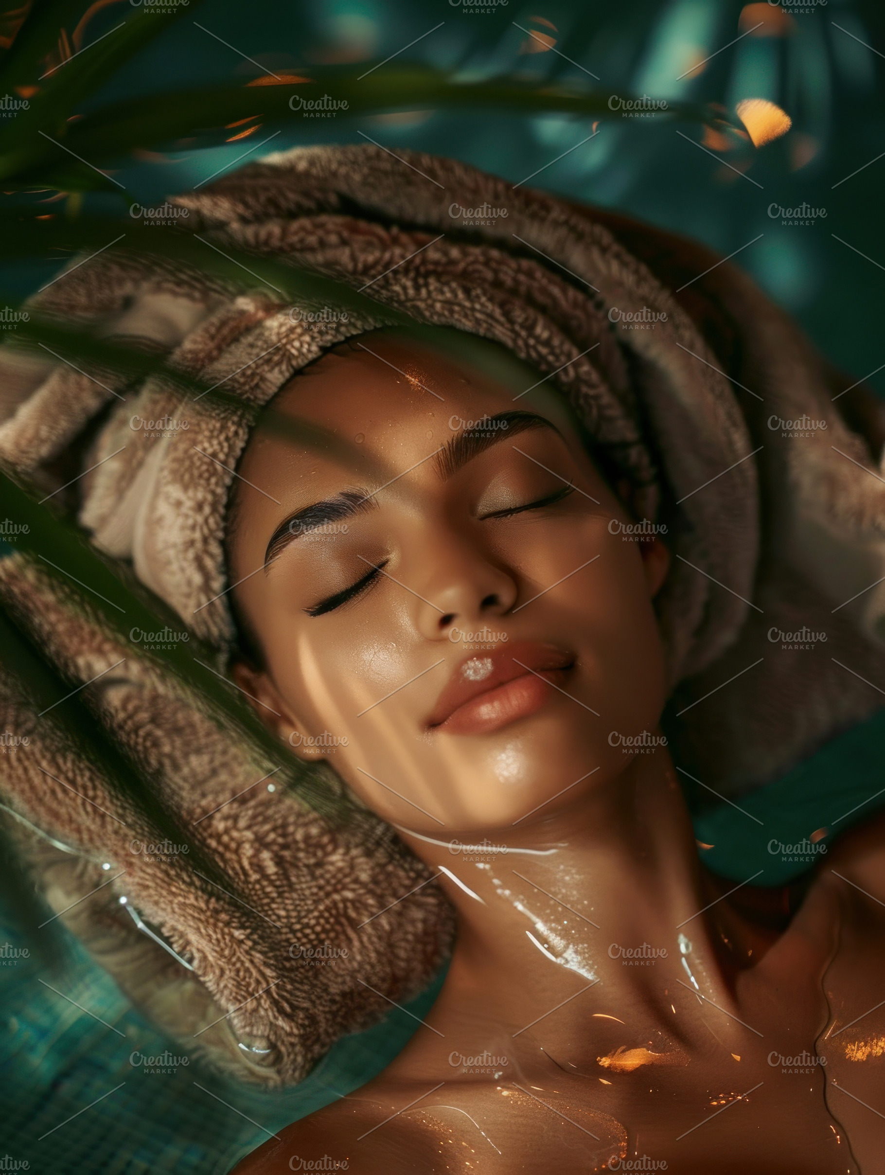woman on spa procedures. Poster for design, a Photo by Pictures for you!!!!!!!!!