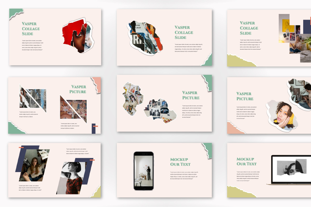 Vasper Collage Keynote, a Presentation Template by Overcloud (Photo 3 of 4)