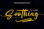 Soothing signature font, a Script Font by twinstd (Thumbnail 1 of 14)