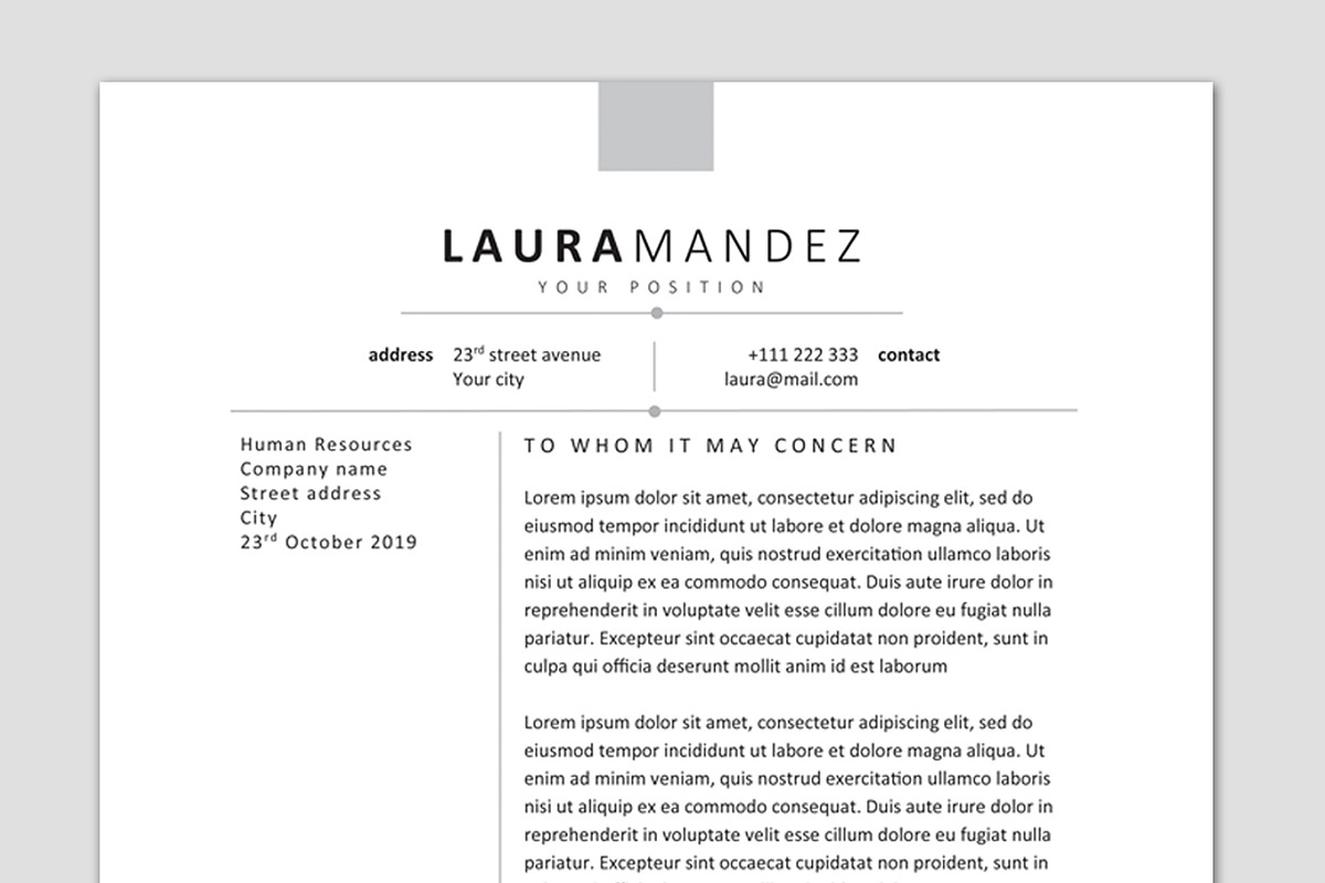 A4 & Letter Size Resume Template, a Resume Template by EN86-21 (Photo 5 of 6)