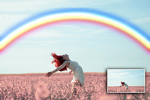 SALE!110 Rainbow Photo Overlay