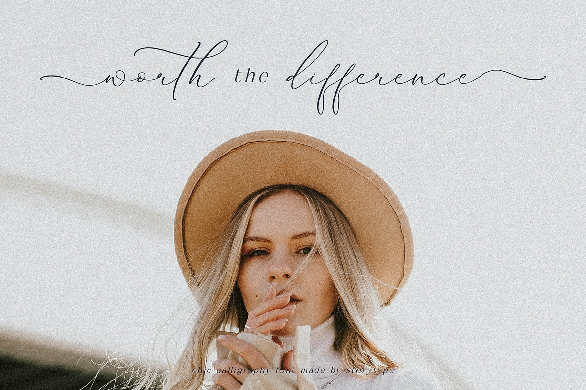 Authentiue Chic Calligraphy Font, a Script Font by Storytype Studio (Photo 8 of 15)