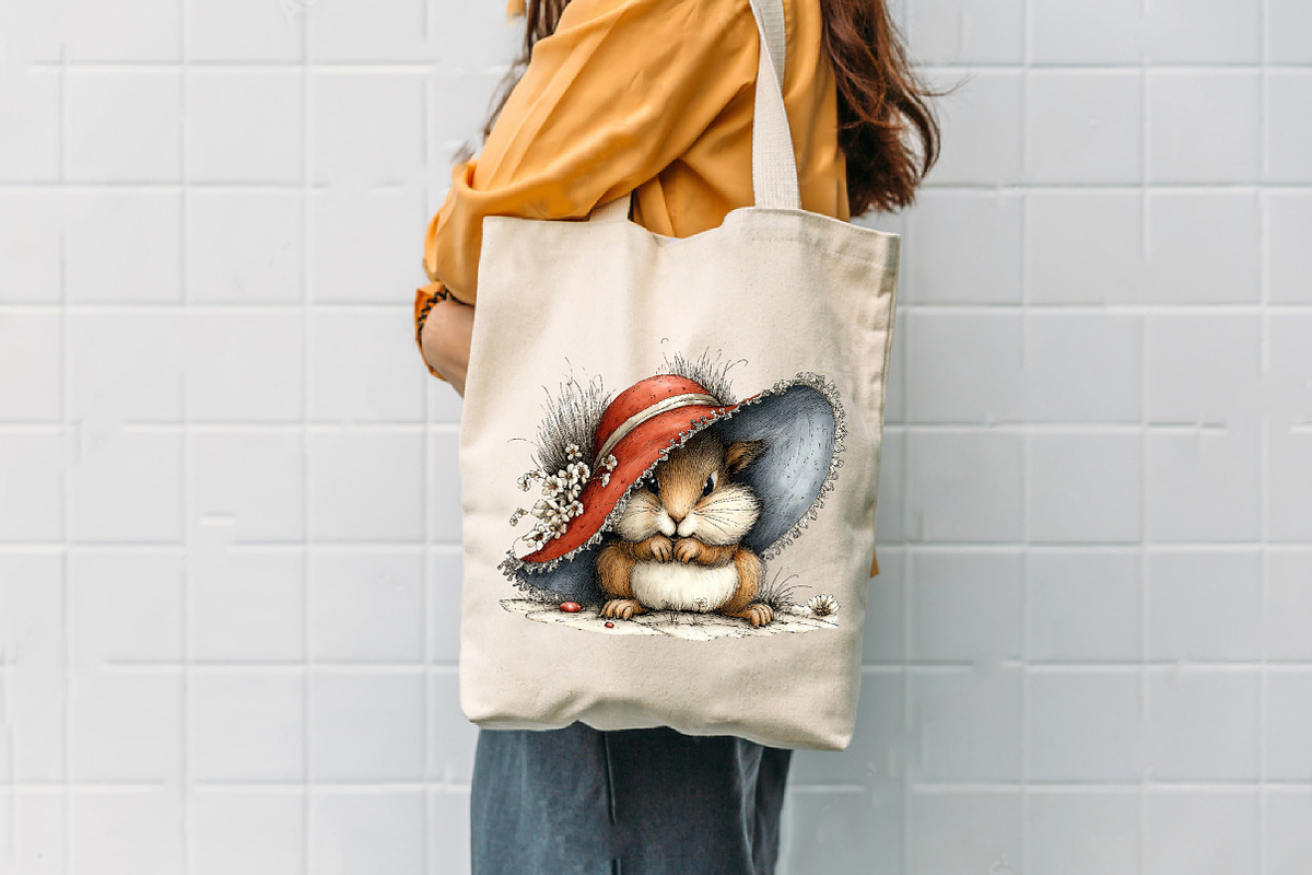 Whimsical Funny Summer Squirrel, a Seasonal Illustration by CreationArt (Photo 7 of 7)