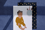 Children's clipart, child and mother, a Person Illustration by Yana_mide (Thumbnail 8 of 9)