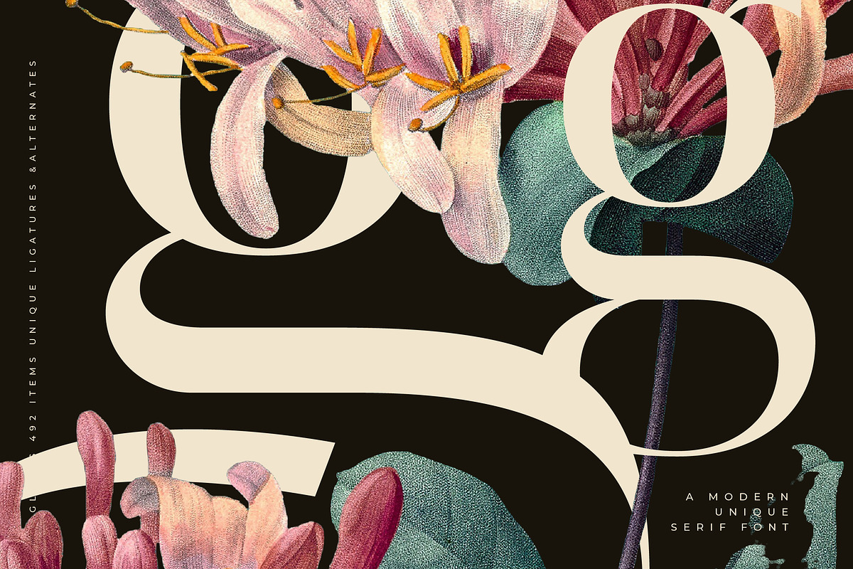 Mevara - Elegant Serif with Flourish, a Serif Font by Glyphofik x GudPap (Photo 3 of 15)