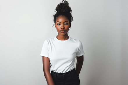 Confident african model with messy, a Person Photo by MistyDay