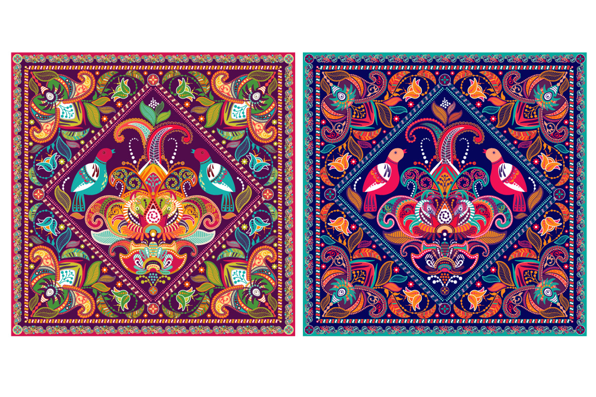 2 Square Ornamental Pattern