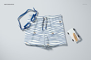 Kids Swim Shorts Mockup Set, a Bottom Mockup by creatsy5 (Thumbnail 4 of 12)