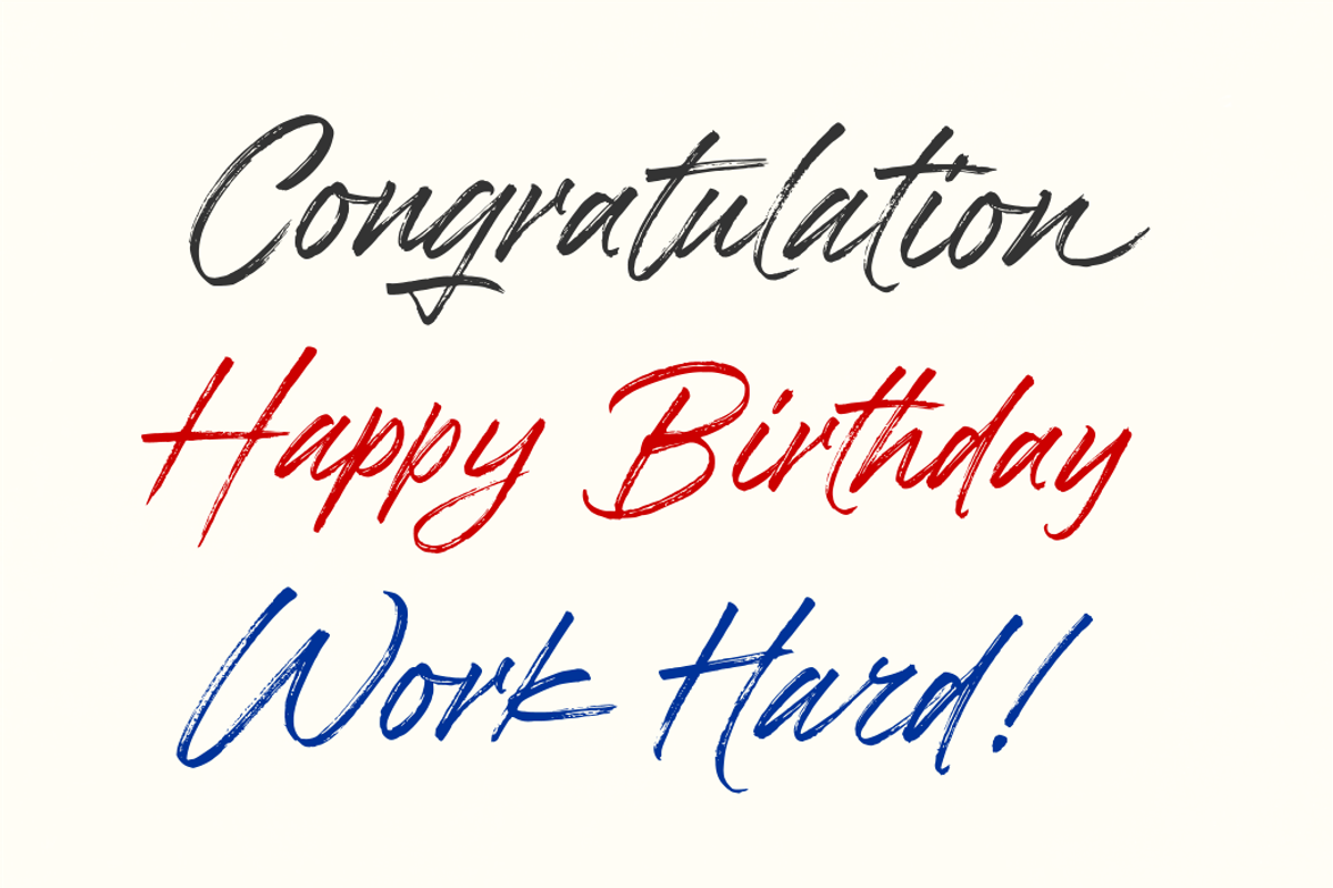 Brushwell - Dry Brush Font preview 7