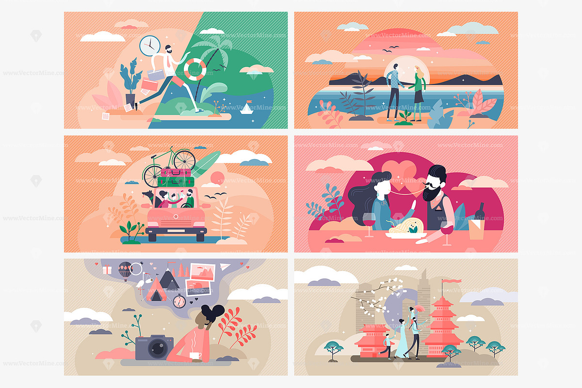 18 Holidays And Travel V2 Concepts, a Food Illustration by VectorMine (Photo 4 of 8)