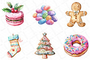 Pastel Christmas Cookies & Candy Cli, an Illustration by DreamPrint404 (Thumbnail 4 of 6)