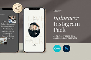 Influencer Instagram Pack | PS CANVA