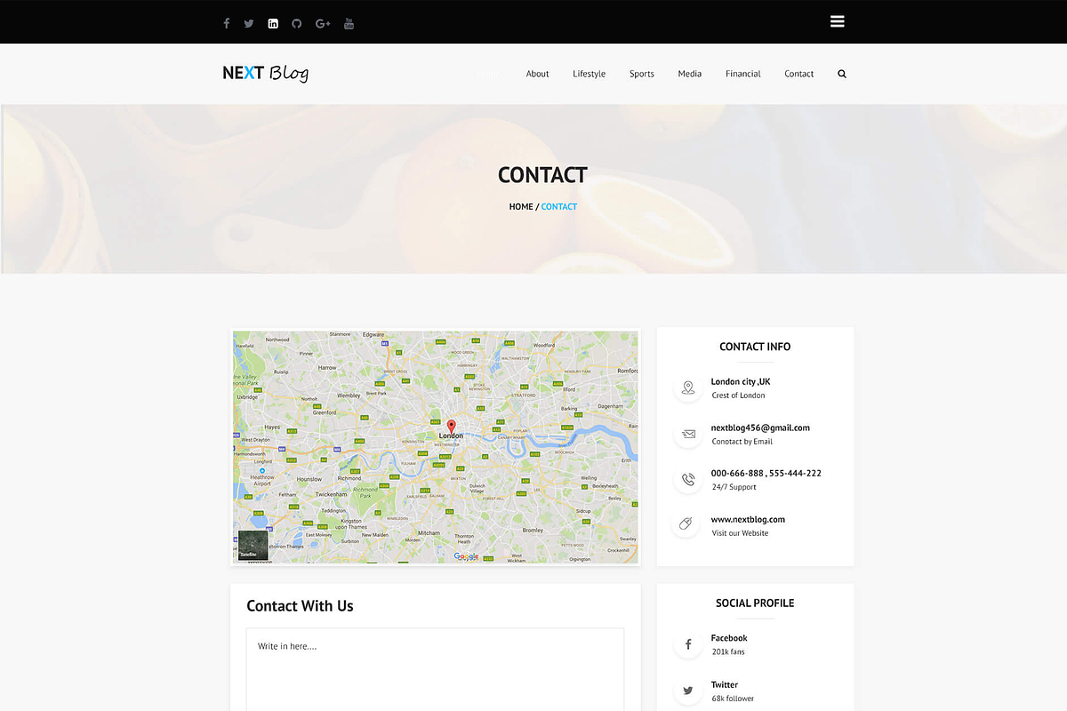 Nextblog - Blog Web template PSD, a Templates & Theme by Themeix (Photo 5 of 6)