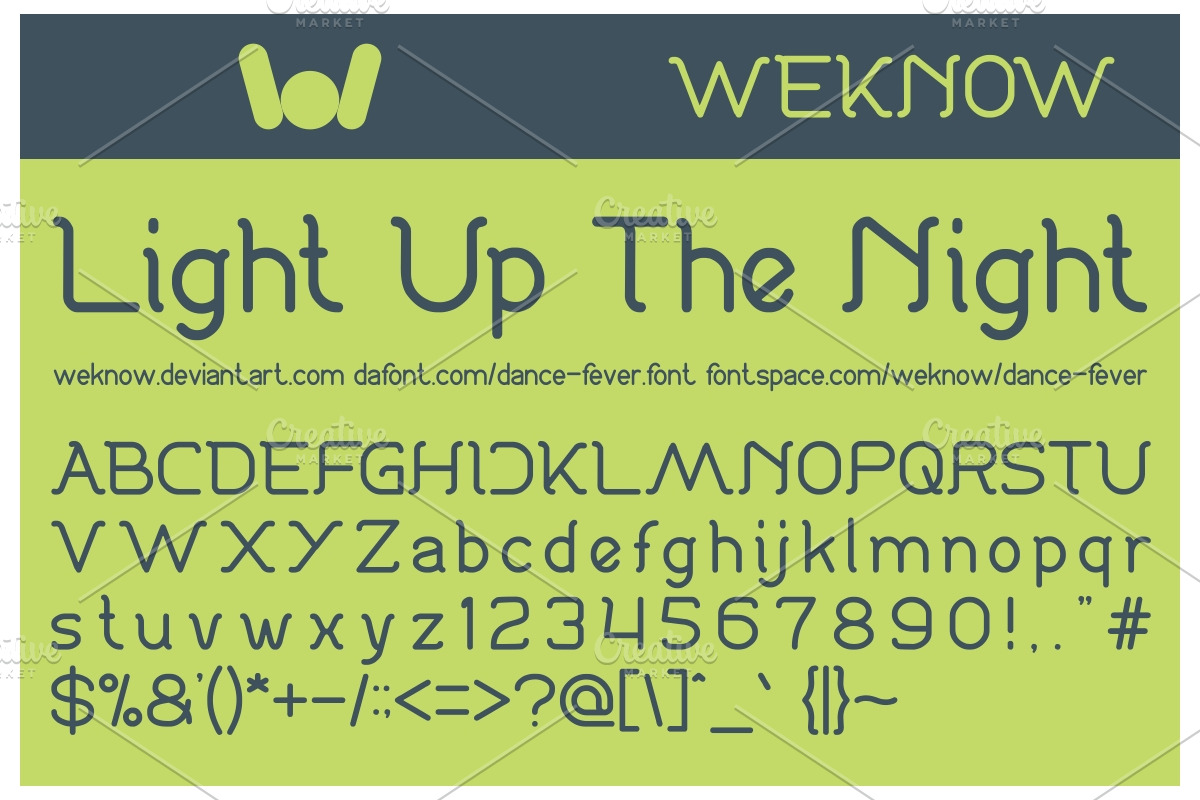 dance fever font preview 3