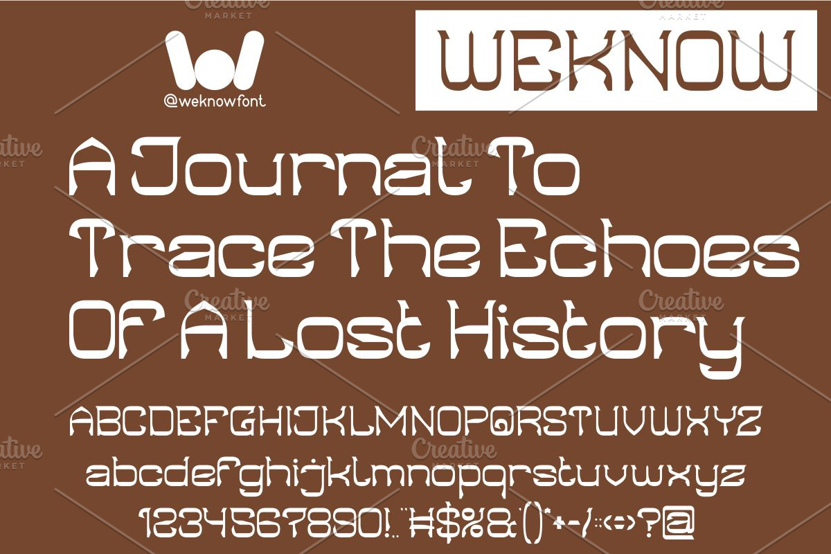 Indigenous People font, a Font by weknow (Photo 5 of 8)