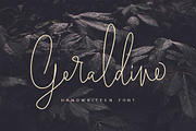 Geraldine | Handwritten Font, a Script Font by Megi Satyo Widodo (Thumbnail 1 of 9)