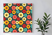 Background Fall Floral, a Decorative Illustration by Sharon Schwalbe (Thumbnail 4 of 5)