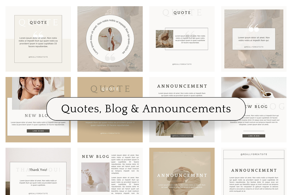 Minimalist Instagram Canva Templates, a Social Media Template by Saga Design Studio (Photo 5 of 8)