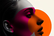 Abstract Geometric Portrait Clipart, a Person Illustration by StockVerse Creative (Thumbnail 2 of 4)