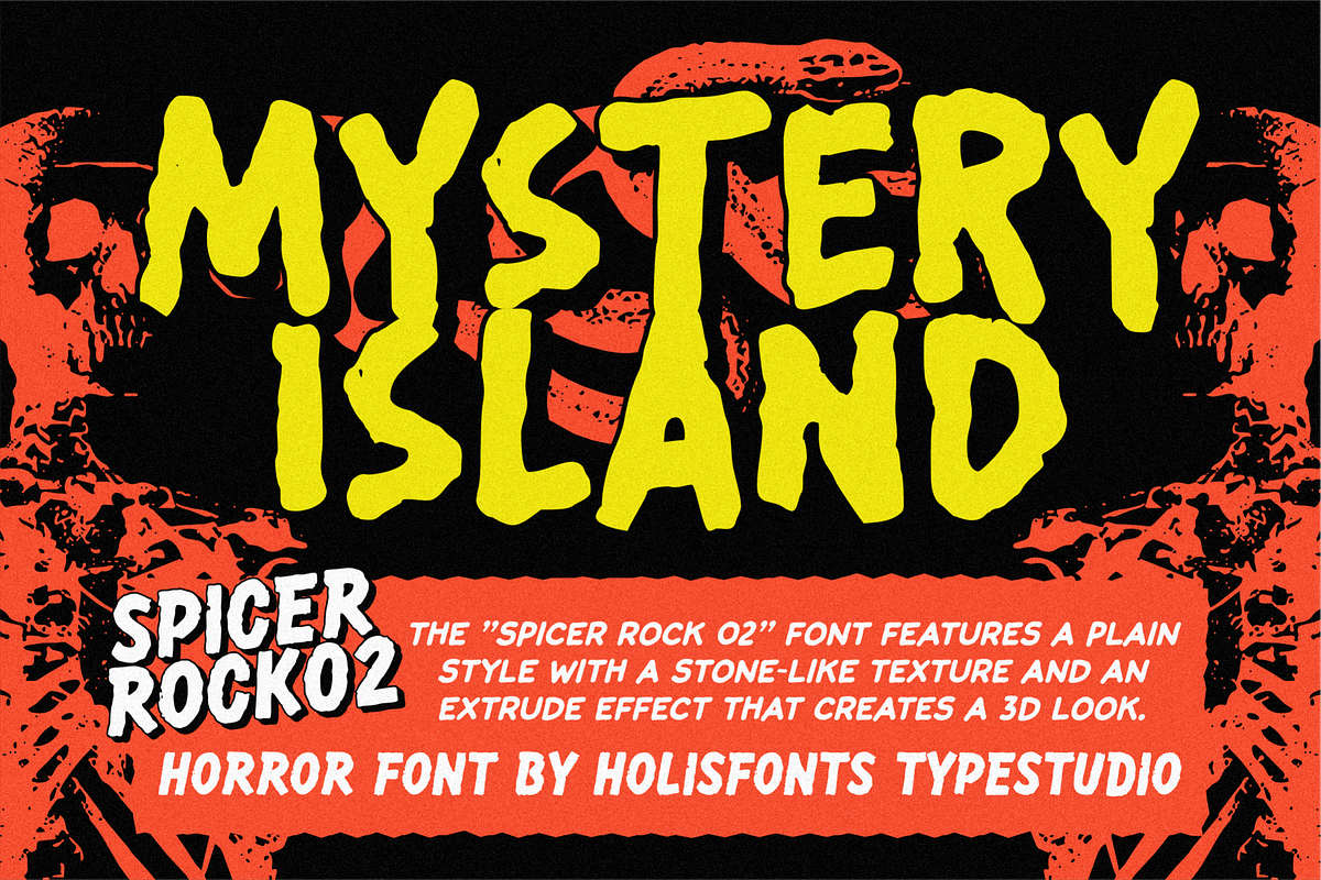 Spicer Rock Horror Font Collection, a Sans Serif Font by 24Design Studios (Photo 3 of 10)