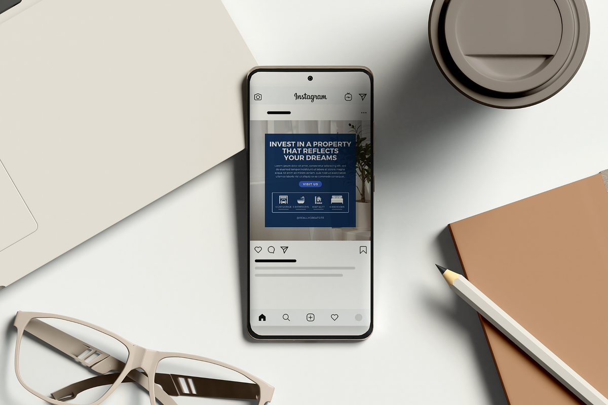 Real Estate Instagram Post, a Social Media Template by The Blog Creative (Photo 6 of 6)