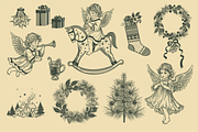 Hand-drawn Christmas illustrations, an Object Graphic by MarinaVorontsova (Thumbnail 8 of 9)