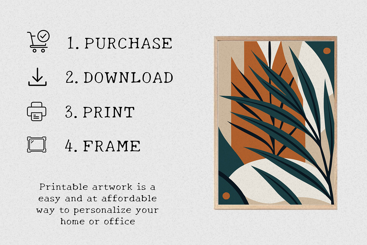 Modern Digital Wall Art Bundle, a Wallpaper Graphic by Helospace (Photo 9 of 10)