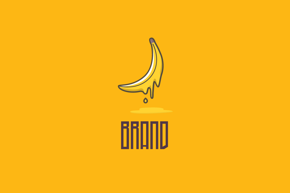 Liquid Banana Logo, a Branding & Logo Template by LogoFarm