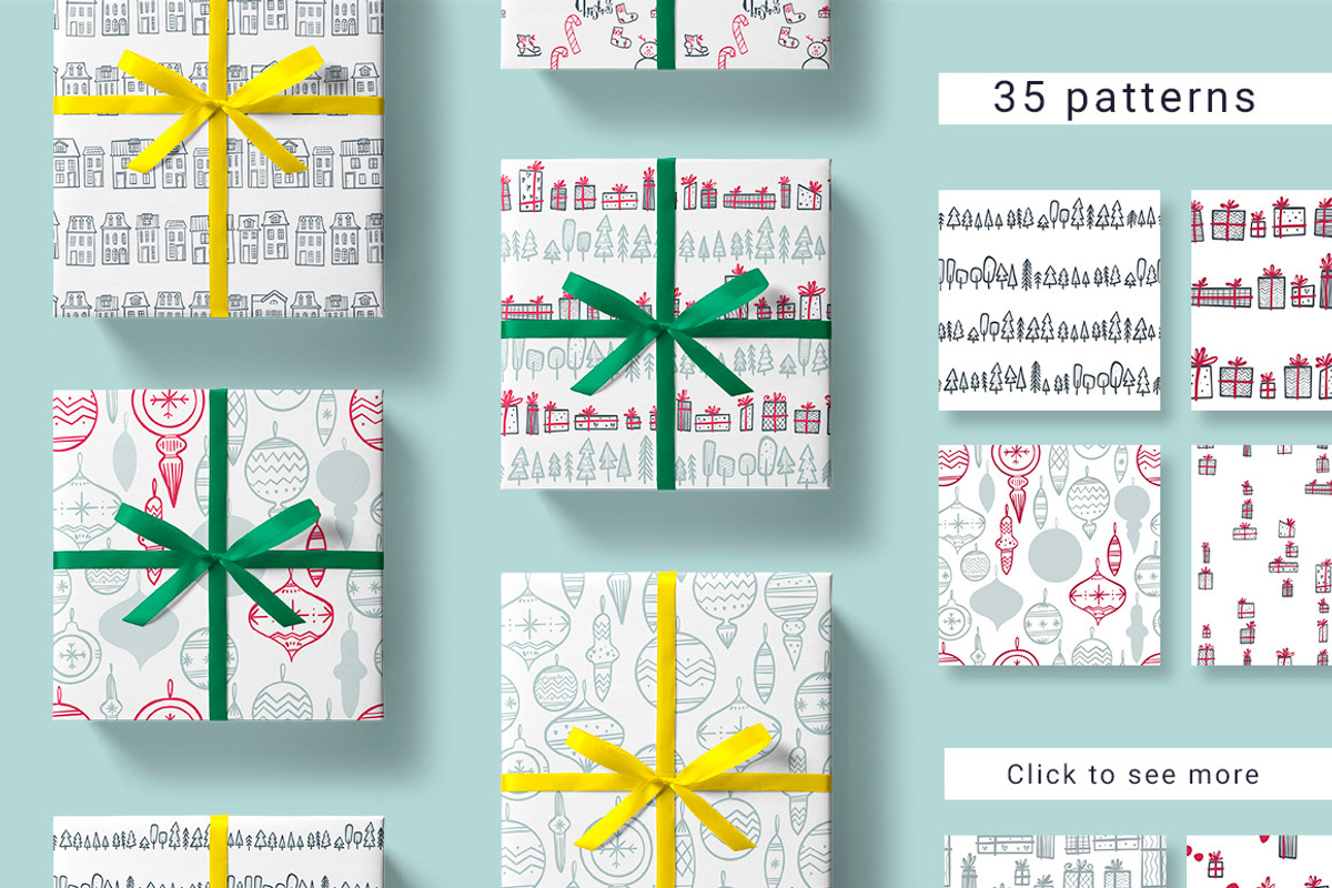 Trendy Merry Christmas, a Graphic by Ja Polina ArtShop (Photo 3 of 6)