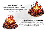 Campfire Clipart PNG Bonfire Art, an Object Illustration by QM_ART (Thumbnail 3 of 7)