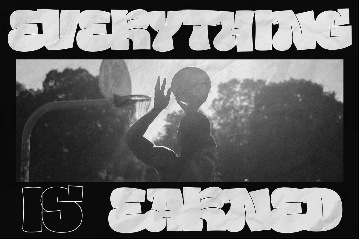 Ballin - Throwie Style Graffiti Font, a Handwritten Font by Surplus Type Co (Photo 3 of 9)