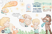 Little Prince clip arts and patterns, an Illustration by Tita Creative Studio (Thumbnail 2 of 6)