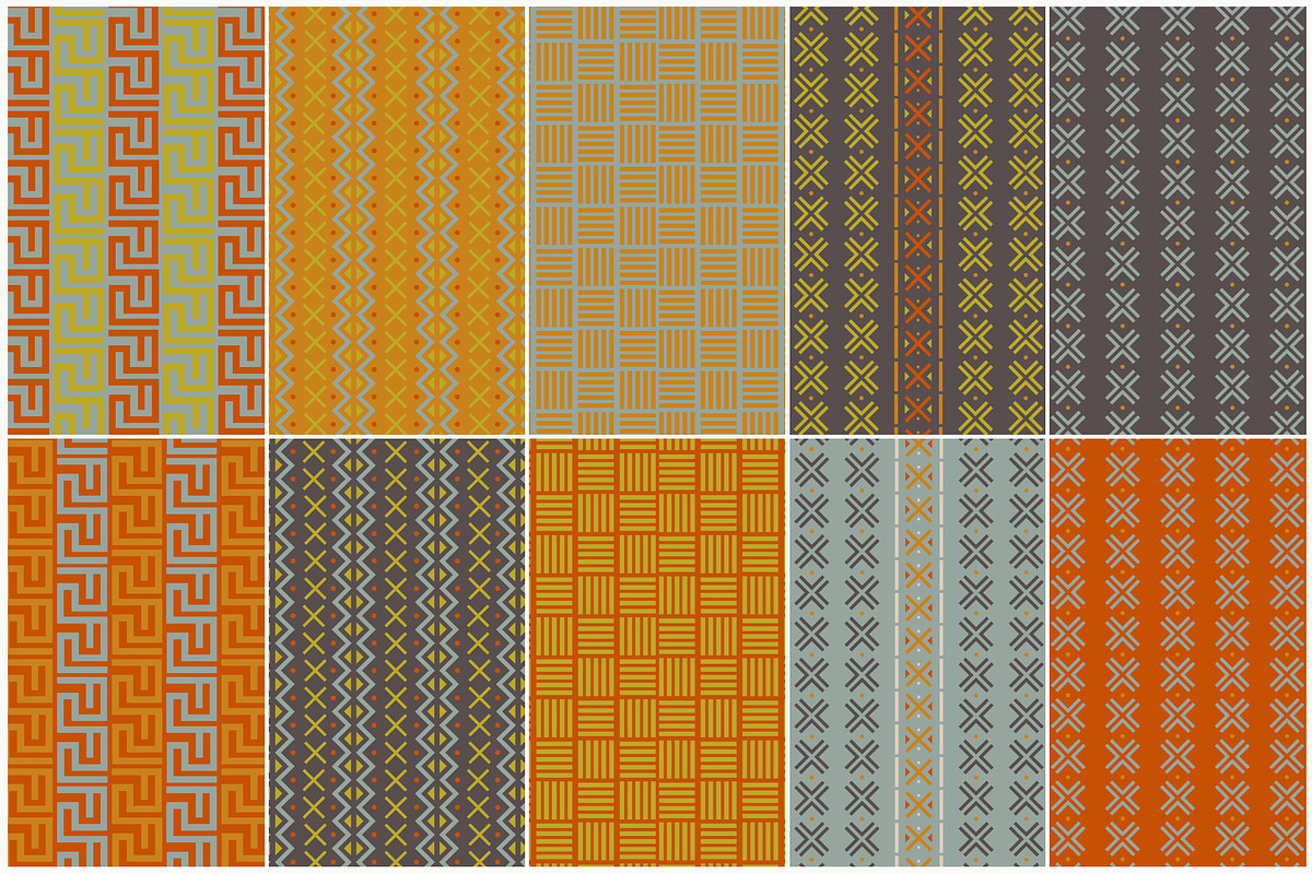 Ethnic - Seamless patterns, a Pattern Graphic by Deveze Art & Co (Photo 8 of 9)