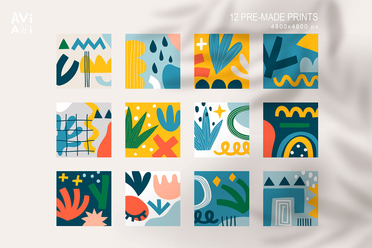 Abstract & Floral Shapes, an Illustration by Aviani (Photo 2 of 13)