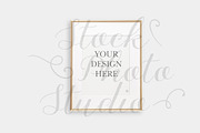 Gold Frame Mockup, a Print Template by Stock Photo Studio (Thumbnail 1 of 2)