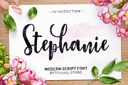 Stephanie Script, a Script Font by Typehill (Thumbnail 1 of 12)