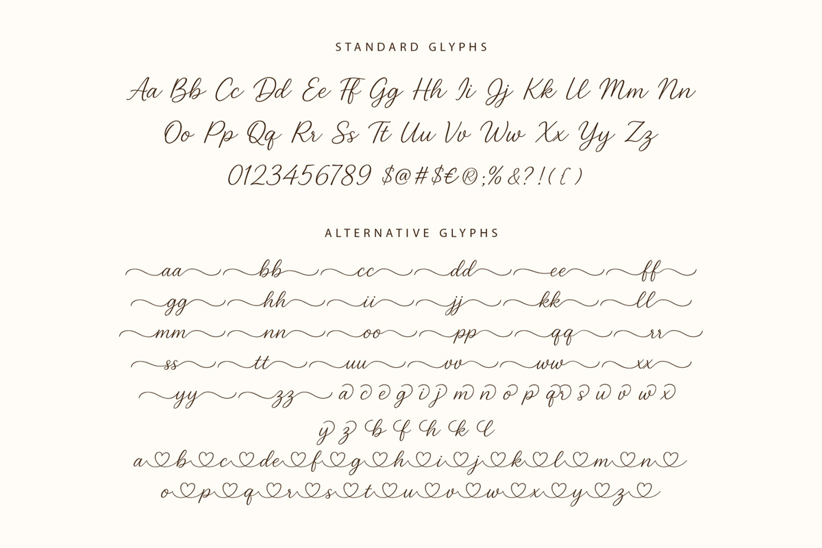 Wendy Caden - Lovely Heart Font, a Script Font by Jozoor (Photo 10 of 10)