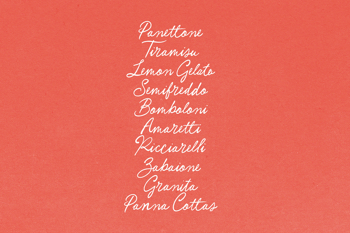 Postcards from Napoli Script, a Font by Nicky Laatz (Photo 2 of 36)
