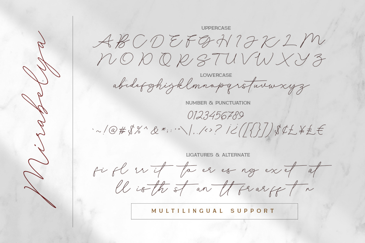 Mirabelya, a Script Font by Typeskets (Photo 10 of 12)
