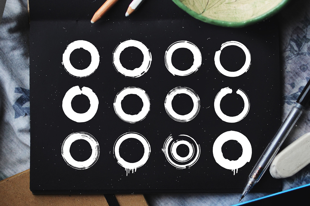Vector circle brushes, a Brush Add-On by DOBROGRAPH (Photo 6 of 6)