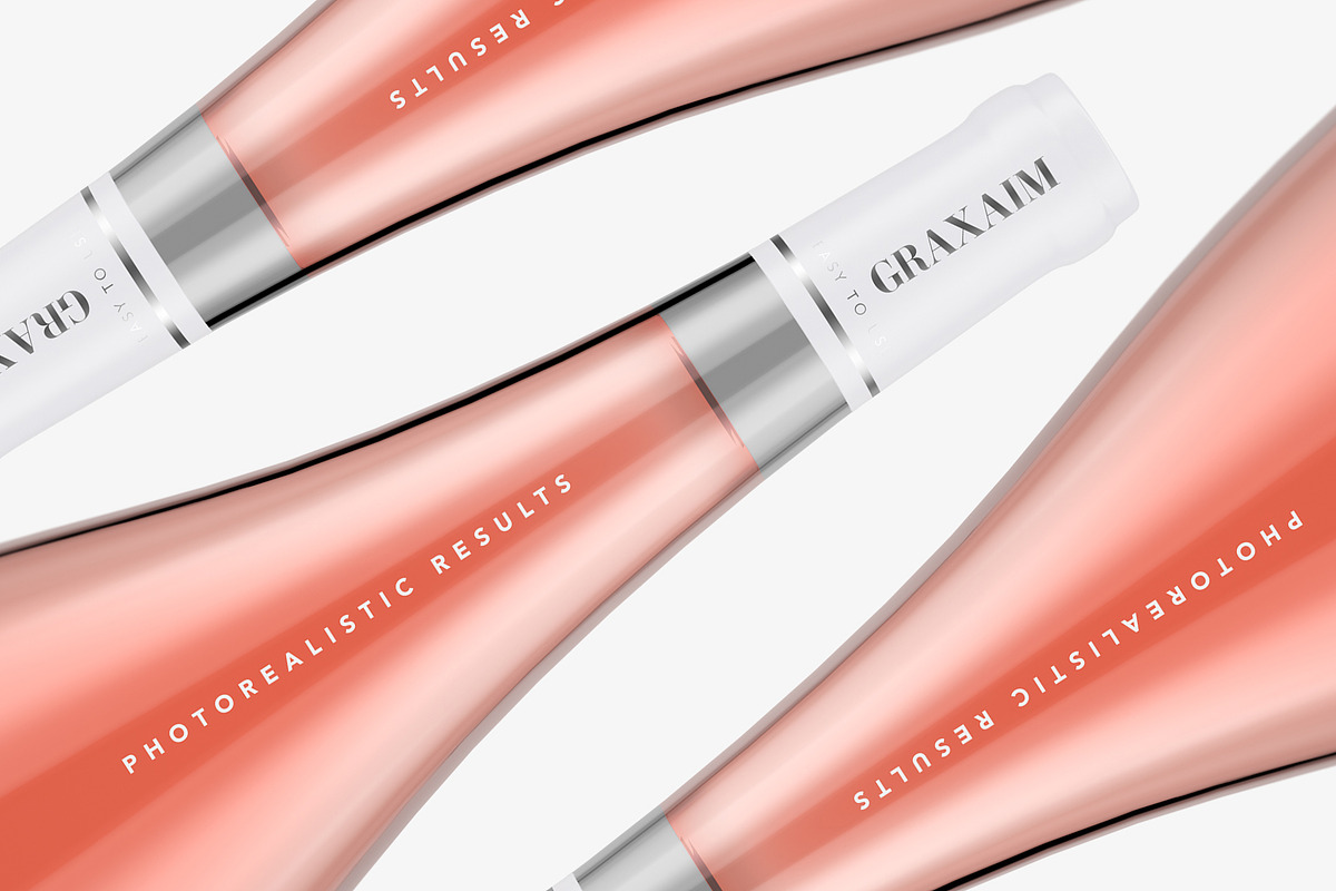 Bottle Mockup - Rose Wine, a Product Mockup by Graxaim Mock-up (Photo 4 of 7)