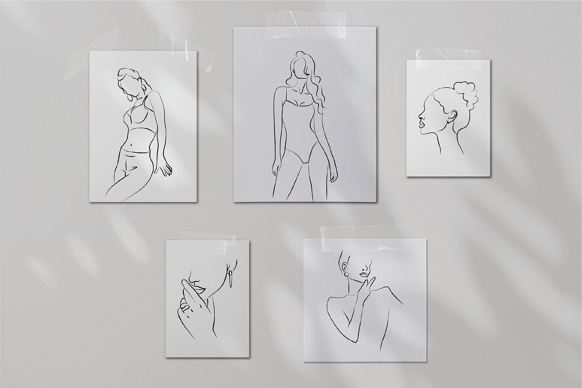 Women's Line Art Illustrations, a Person Illustration by La Petite Line Art (Photo 15 of 17)
