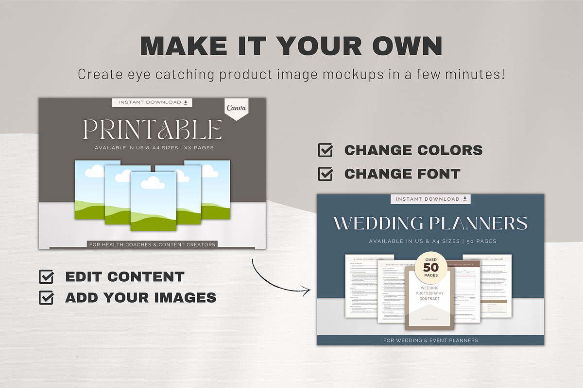Etsy Listing Mockup | Canva Template, a Product Mockup by Designs by Darowan (Photo 10 of 12)