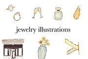 Jewelry Illustrations Branding, an Object Illustration by Studio E Bloom (Thumbnail 1 of 3)