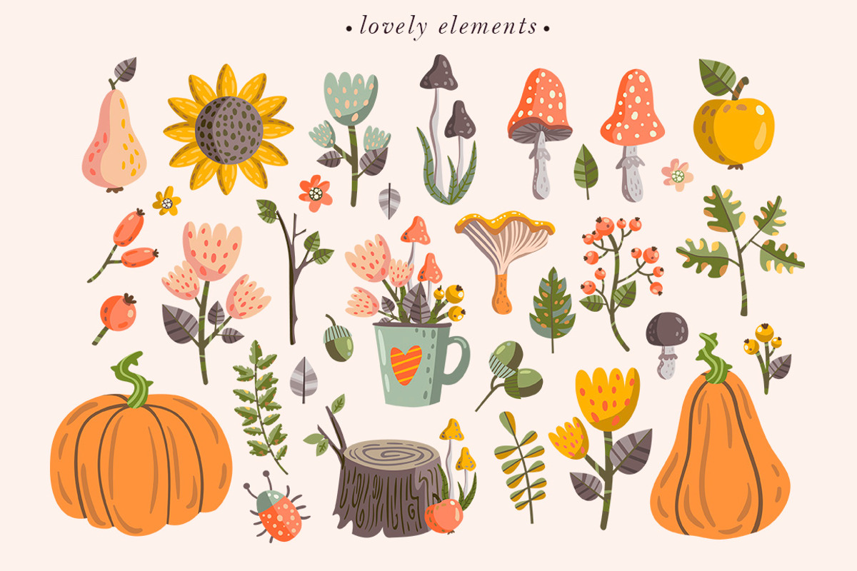 Autumn time collection, a Decorative Illustration by Wenona (Photo 3 of 8)