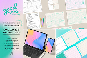 TIME MANAGEMENT_WEEKLY Planner Set
