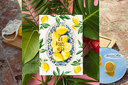 Lemons Clipart Set, a Seasonal Illustration by Leonaa art (Thumbnail 7 of 11)
