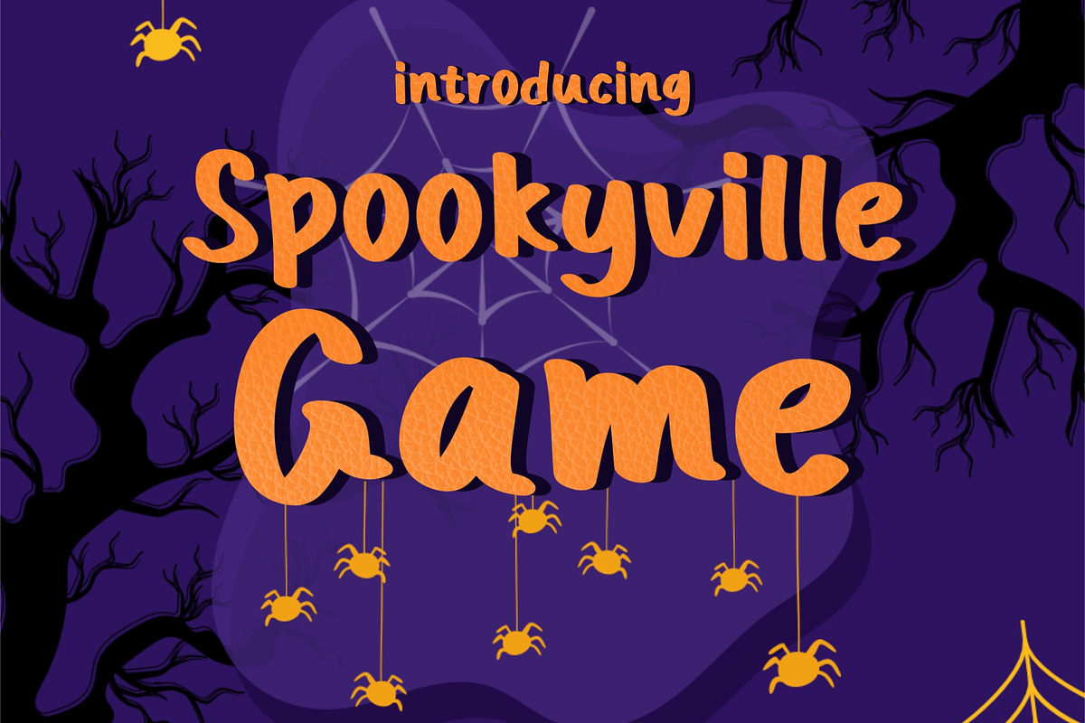 Spookyville Game Font, a Handwritten Font by MyFontsShop (Photo 1 of 5)