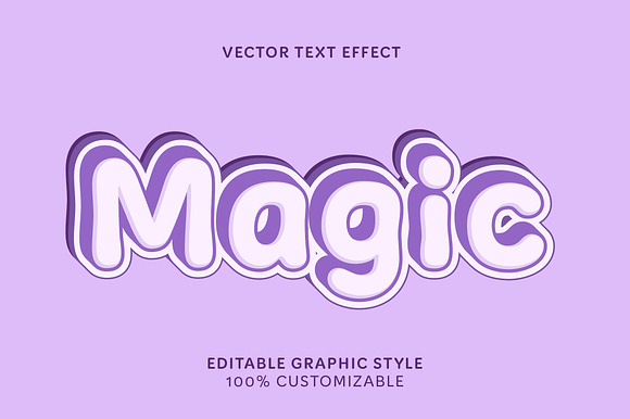 Cute Bubble 3D Text Effect preview 3