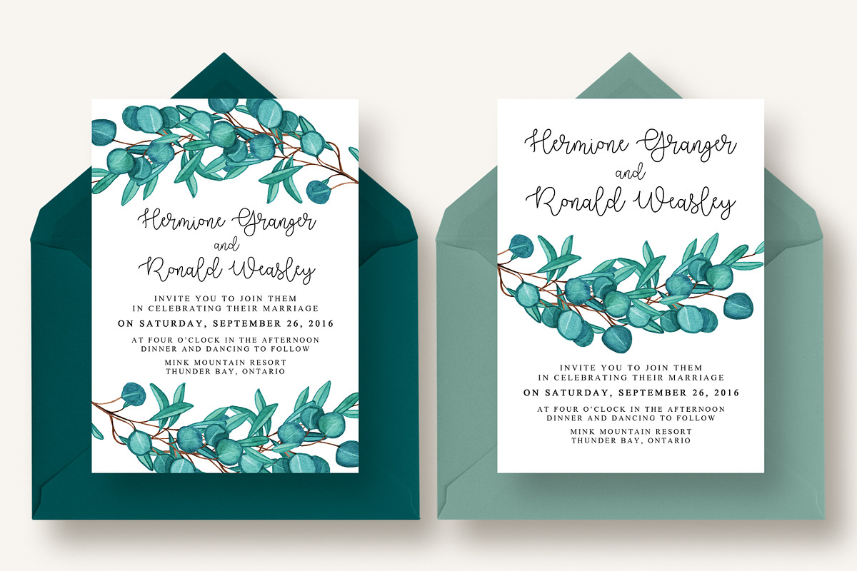 Tremendous Eucalyptus Collection, an Invitation Template by Knotted Design (Photo 21 of 24)